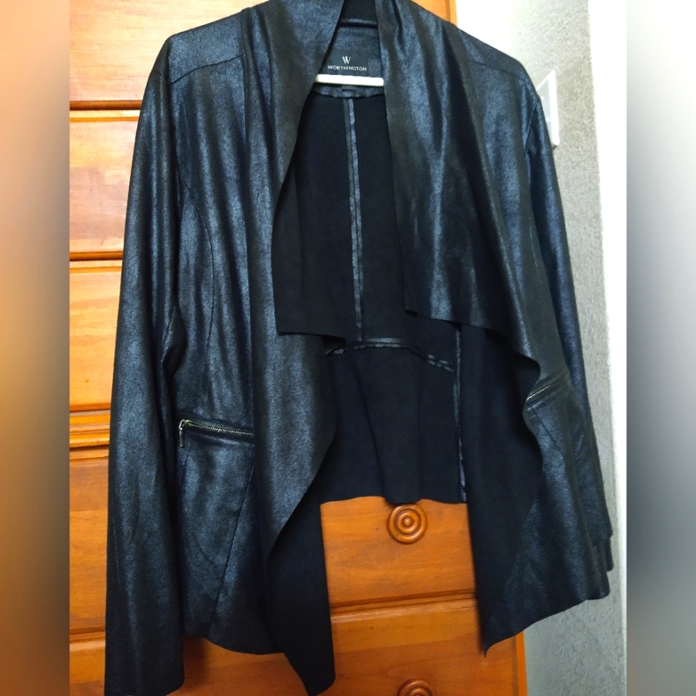 Worthington black suede jacket